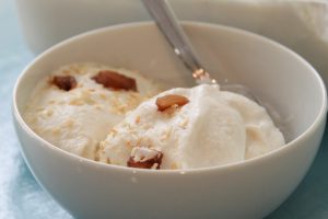 Tropical Rum Ice cream plated