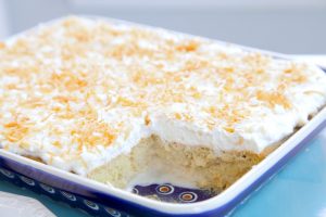 Gluten Free Coconut Tres Leche Cake