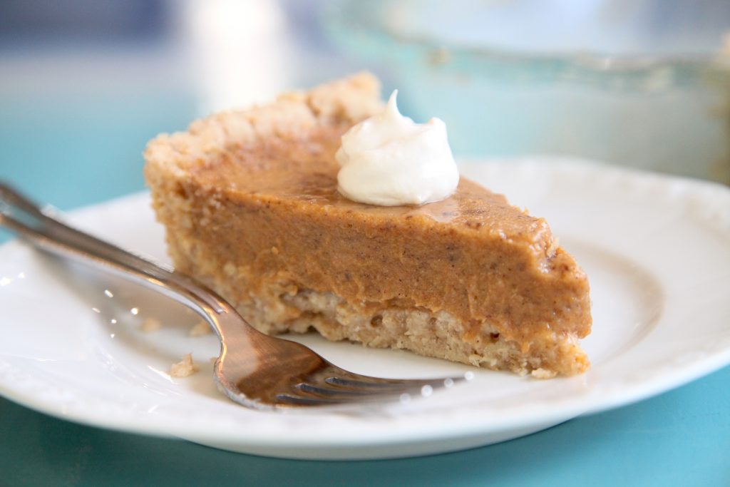 Vegan Pumpkin Pudding Pie