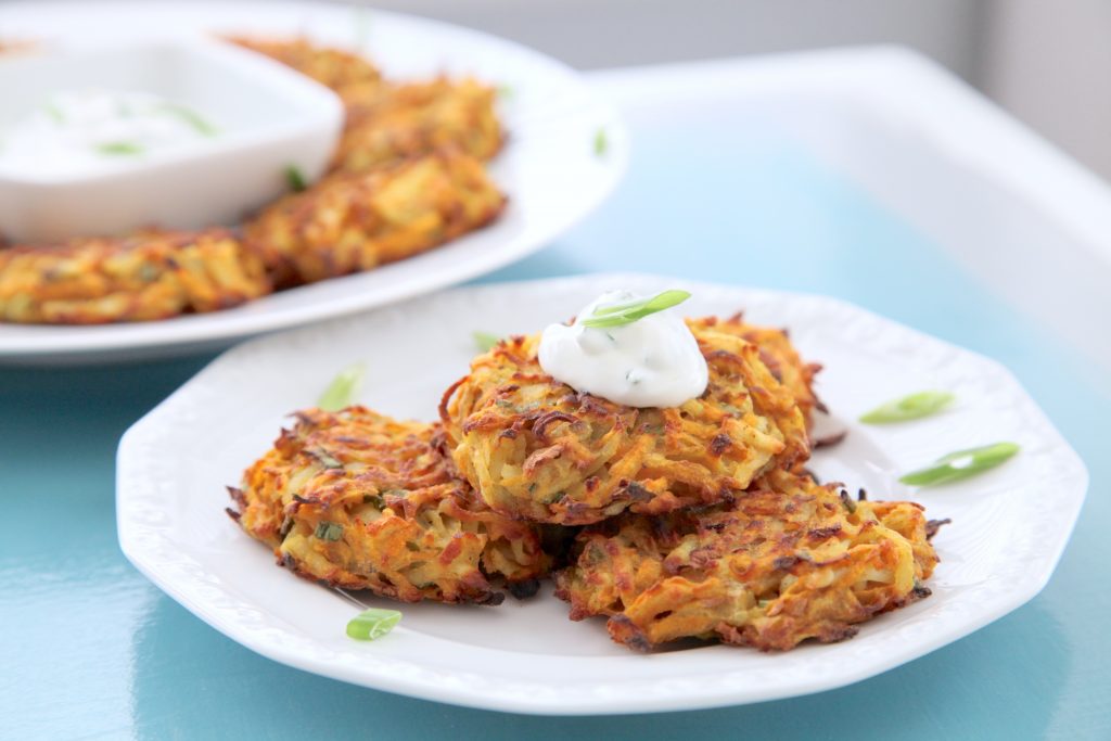 Sweet Potato and Spice Latkes