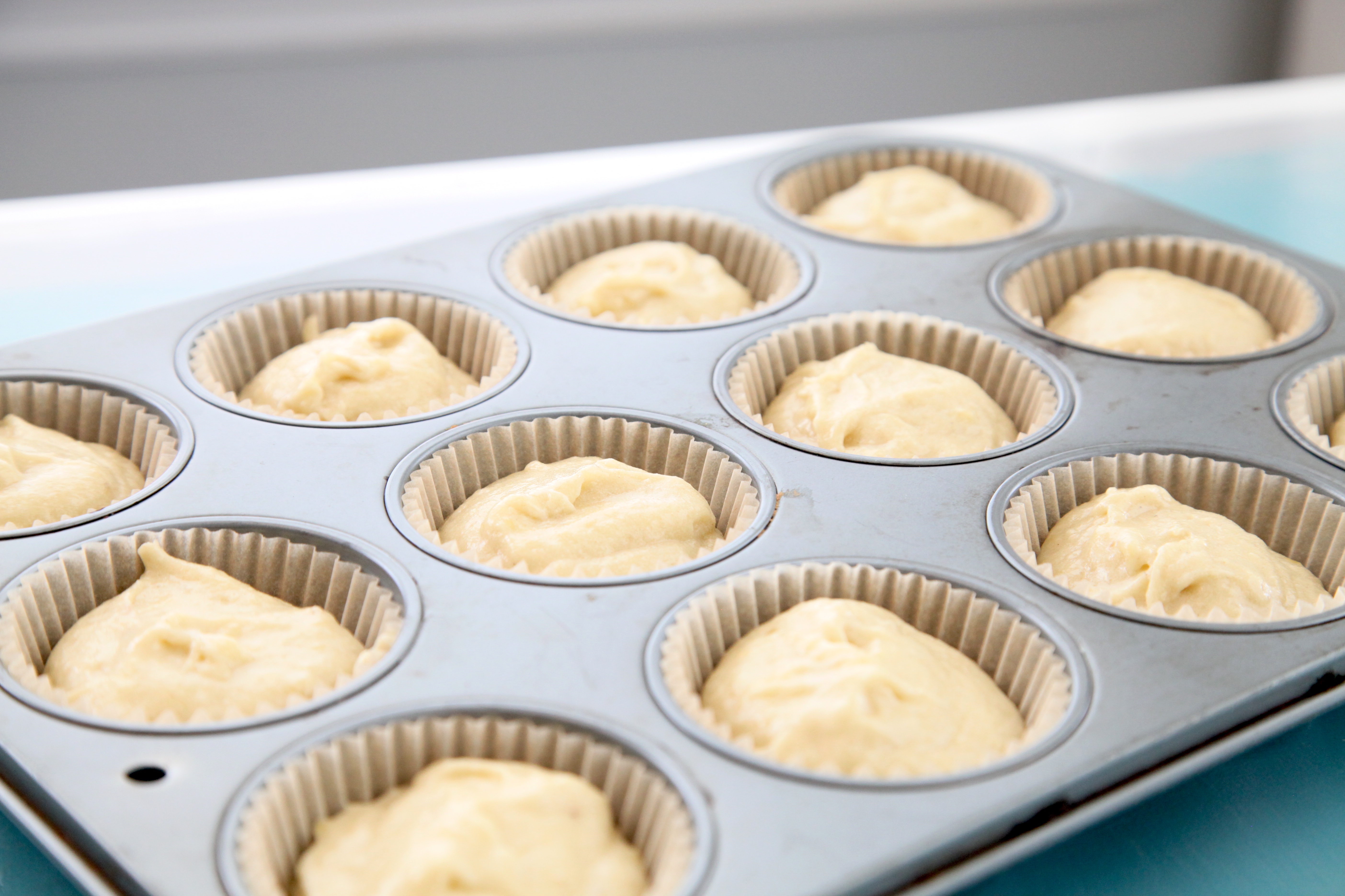 gluten and dairy free banana cupcakes with cream cheese frosting