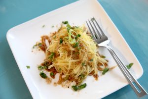 Spaghetti Squash with Asian Sauce