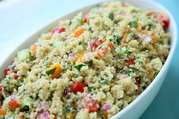 Garden Fresh Quinoa Salad Close Up