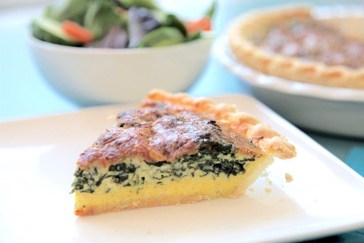 Truffle Spinach Quiche Feature Photo