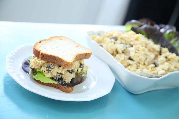 Curried Chicken Salad Sandwich Feature Photo