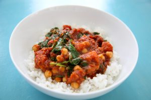 Chickpeas & Spinach Stew Feature Photo